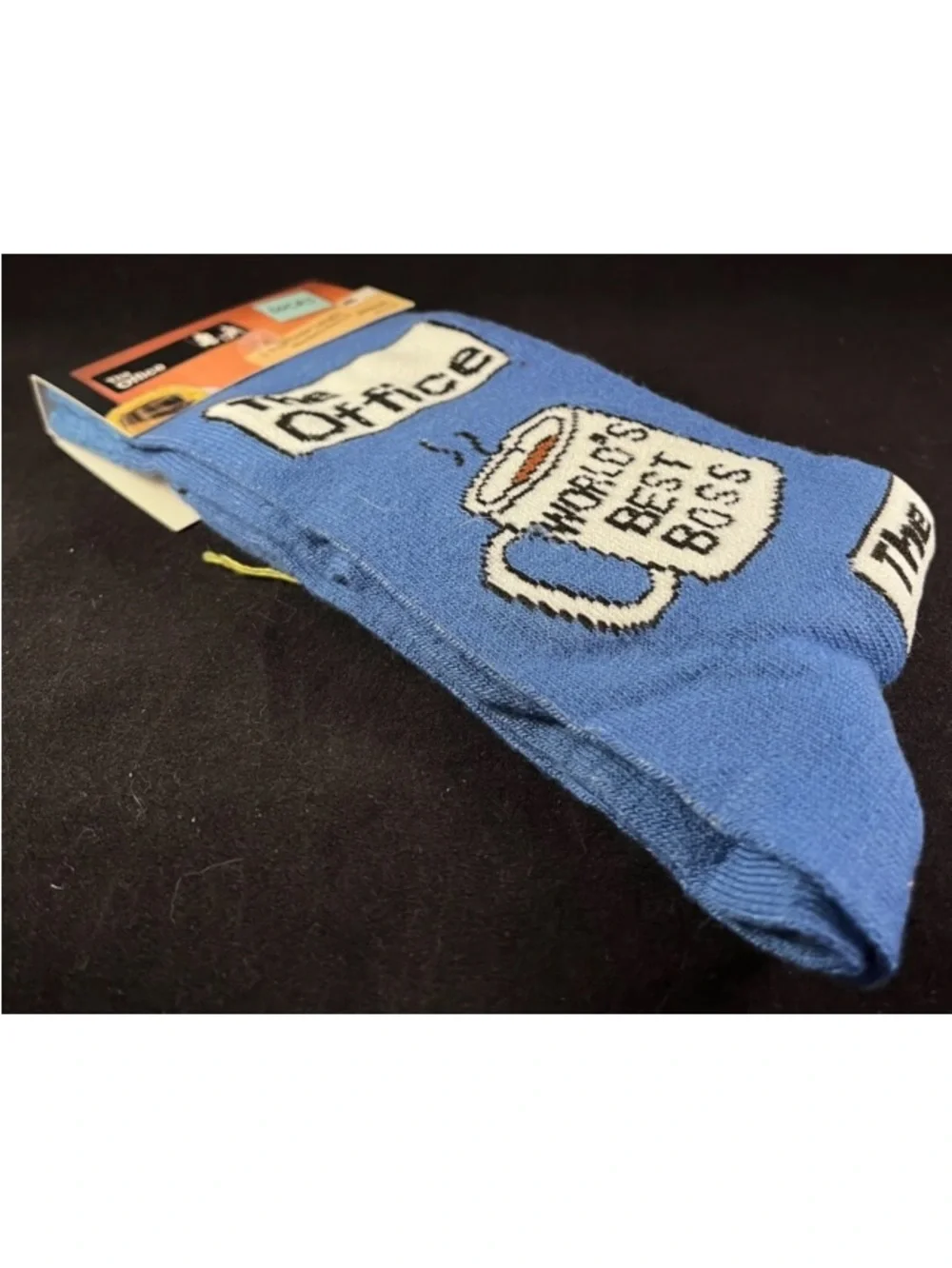 NWT The Office World's Best Boss Blue Men's Casual Dressy Crew Socks Sz 6-12